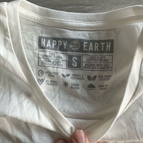 The Wander Brand Happy Earth “Kind Words Wild Places” Tee Off-White S NWT‎ - Picture 4 of 5